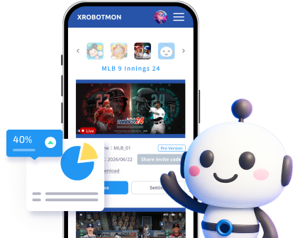 XRobotmon 在雲端自動玩 MLB：9局職棒的畫面